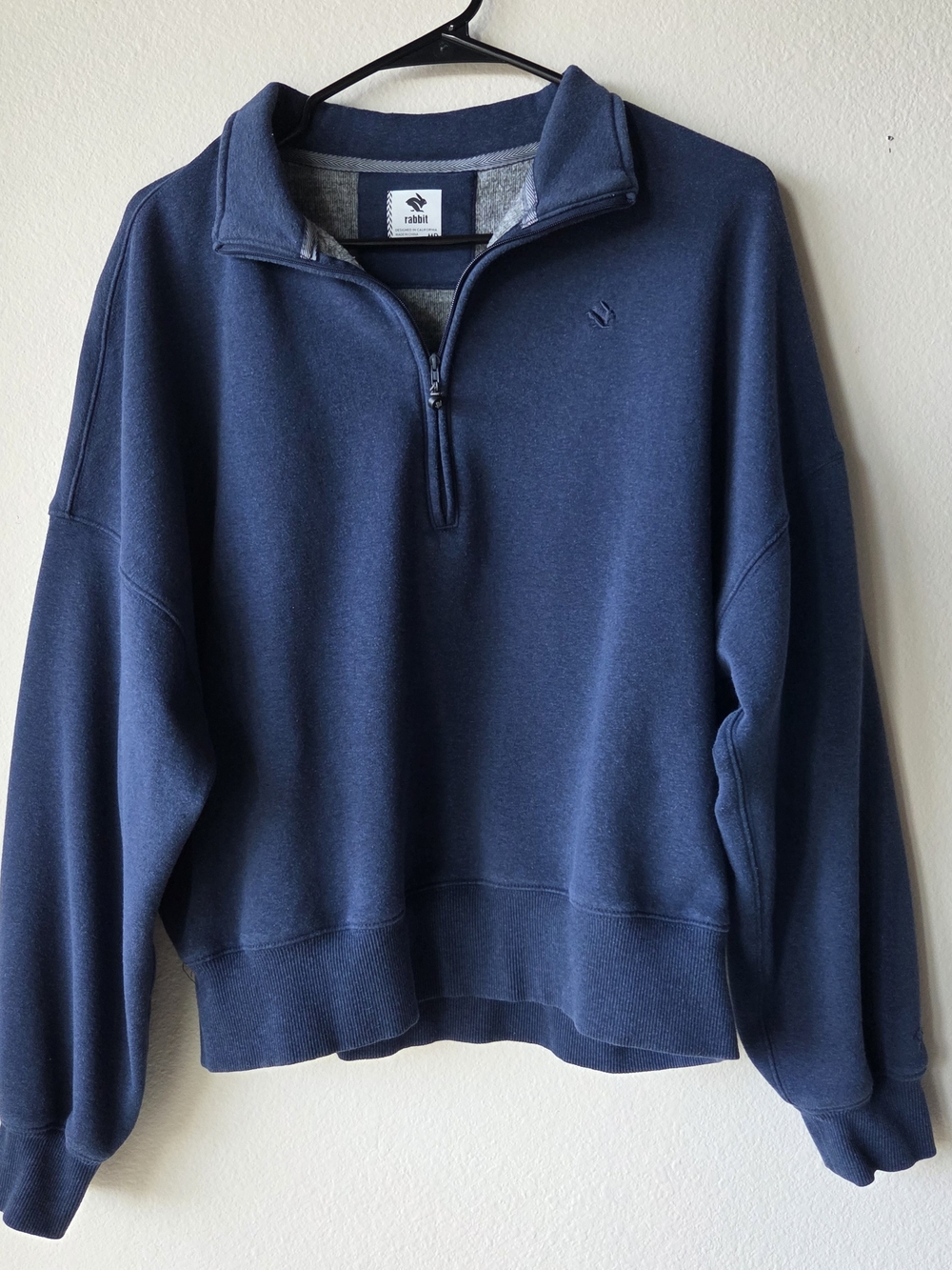 Rabbit Go-To Half Zip Fleece Pullover - Navy Blue - Women's Medium